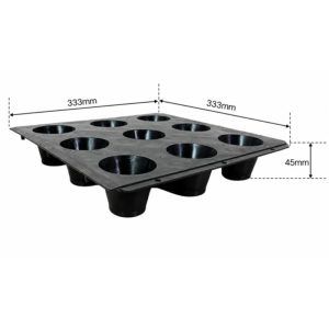 Tấm Chống Ẩm Tầng Hầm 333x333x45mm
