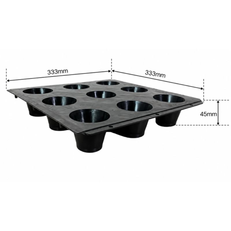 Tấm Chống Ẩm Tầng Hầm 333x333x45mm
